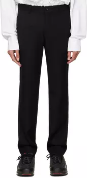 Черные брюки с защипами Comme des Garçons Homme Plus