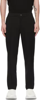 Черные брюки с завышенной талией Solid Homme