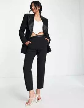 Черные брюки-сигареты ASOS