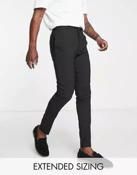 Черные брюки скинни ASOS DESIGN smart coord