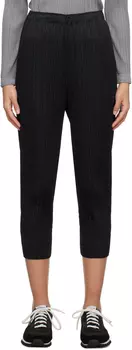 Черные брюки скинни Pleats Please Issey Miyake