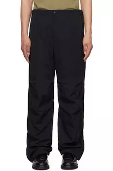 Черные брюки со шнуровкой Solid Homme