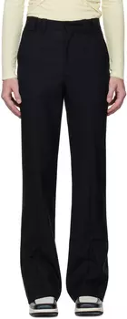 Черные брюки со складками CALVINLUO