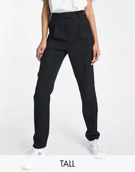 Черные брюки со складками Topshop Tall