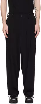 Черные брюки со складками Yohji Yamamoto