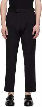 Черные брюки со складками ZEGNA