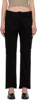 Черные брюки со вставками DRAE