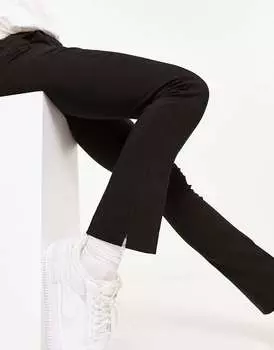 Черные брюки сшитые на заказ Mango