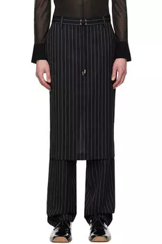 Черные брюки «The Lace-Up Suit» Jean Paul Gaultier
