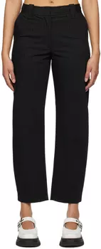 Черные брюки в полоску GANNI