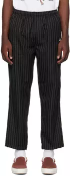 Черные брюки в тонкую полоску DEVA STATES