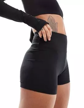 Черные быстросохнущие мягкие на ощупь мини-шорты ASOS 4505 Icon 8 см