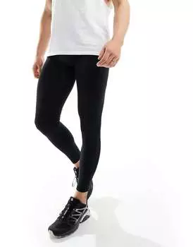 Черные быстросохнущие тренировочные тайтсы ASOS Icon