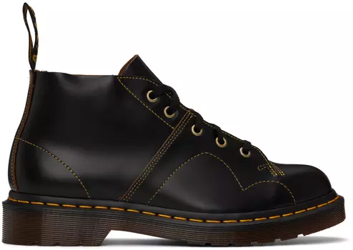 Черные церковные сапоги Dr. Martens