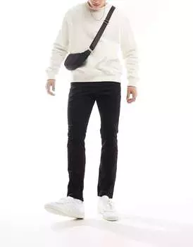 Черные чиносы скинни New Look