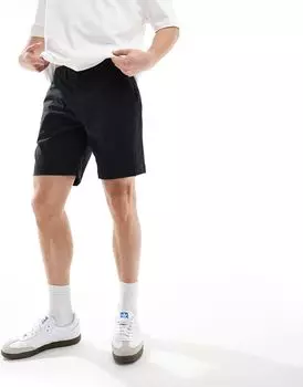 Черные чиносы спортивного кроя Abercrombie & Fitch 7 дюймов