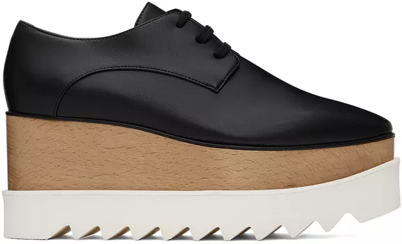 Черные дерби на платформе Elyse Stella McCartney