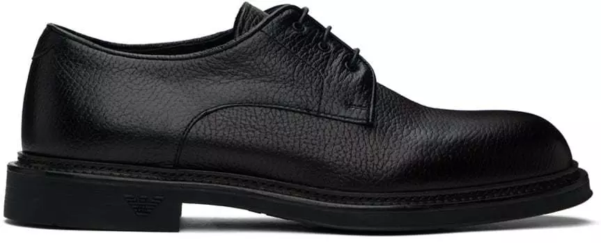Черные дерби на шнуровке Emporio Armani