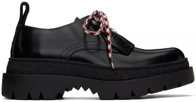 Черные дерби на шнуровке Highway Bottega Veneta