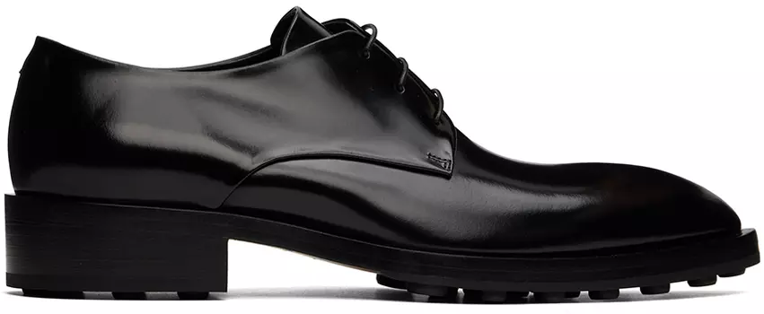 Черные дерби на шнуровке Jil Sander