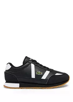 Черные детские кроссовки partner Lacoste