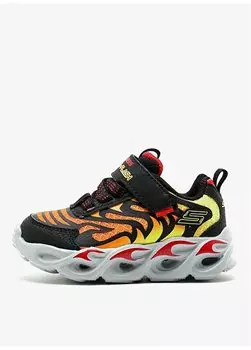 Черные детские прогулочные кроссовки 400106N BKRD THERMO-FLASH Skechers, черный