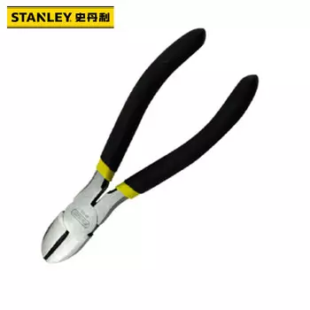 Черные диагональные плоскогубцы Stanley с двойной пластиковой ручкой, 5 дюймов 84-104-23