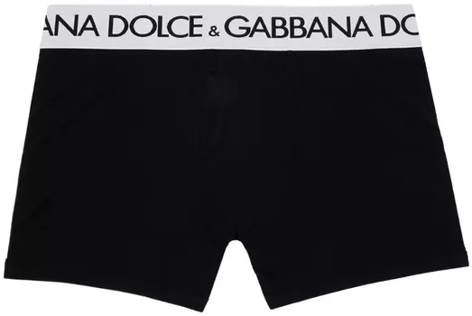 Черные длинные боксеры Nero Dolce & Gabbana