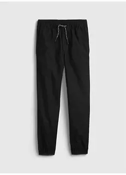 Черные длинные прямые брюки для мальчика 707988-S Gap, черный