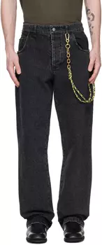 Черные длинные рабочие джинсы Song for the Mute