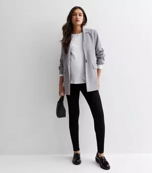 Черные джеггинсы с завышенной талией для беременных Emilee New Look, черный