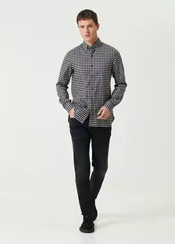 Черные джинсовые брюки Isaia