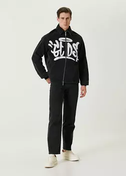 Черные джинсовые брюки с логотипом Gcds