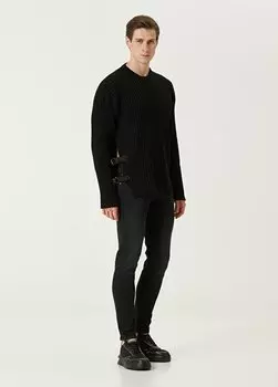 Черные джинсовые брюки Versace Jeans Couture