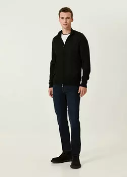 Черные джинсовые брюки Zegna