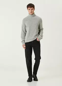 Черные джинсовые брюки Zegna