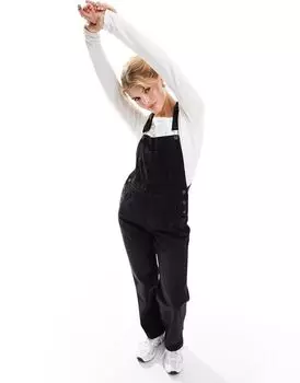 Черные джинсовые комбинезоны ASOS