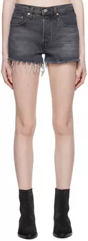 Черные джинсовые шорты 501 с высокой посадкой Cabo с короткой посадкой Levi's