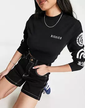 Черные джинсовые шорты Dickies