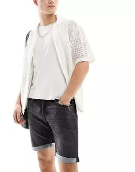 Черные джинсовые шорты Jack & Jones Jog