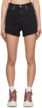 Черные джинсовые шорты Mom Levi's