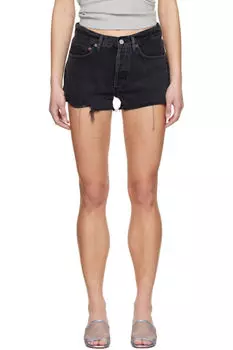 Черные джинсовые шорты Parker Vintage Cut Off AGOLDE