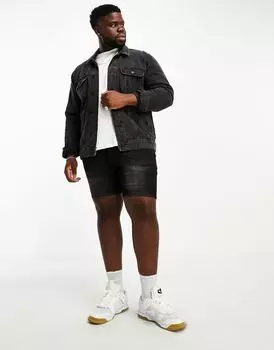 Черные джинсовые шорты скинни DTT Plus