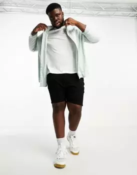 Черные джинсовые шорты узкого кроя DTT Plus