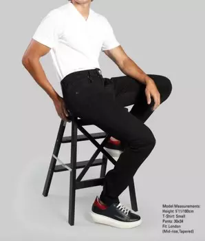 Черные джинсы Atlas Denim 7 Downie St., черный