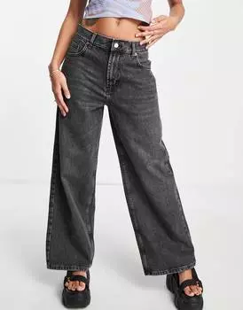 Черные джинсы-бойфренды Topshop с низкой посадкой