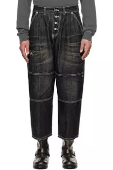 Черные джинсы Dickies Edition с двойным коленом Thug Club