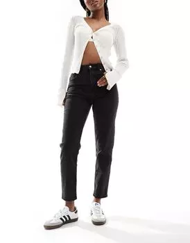 Черные джинсы для мамы Bershka Comfort Fit