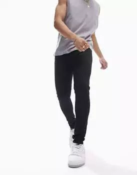 Черные джинсы из эластичного денима ASOS DESIGN