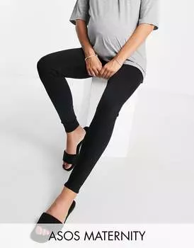 Черные джинсы Jamie Under Bump для беременных Topshop -